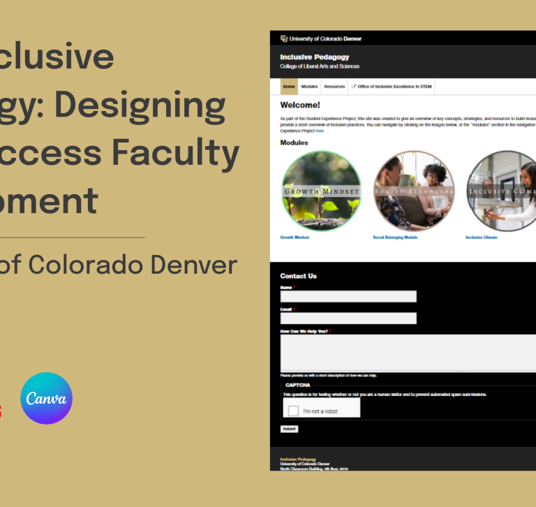 CLAS Inclusive Pedagogy: Designing Open-Access Faculty Development Header